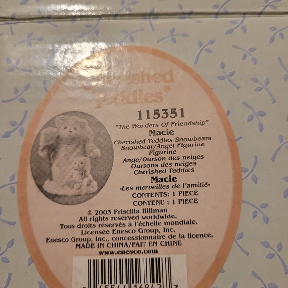 MACIE  Cherished Teddies - Picture 3 of 3
